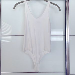 ATM Pima Cotton White Bodysuit. XS Very Good Cond.